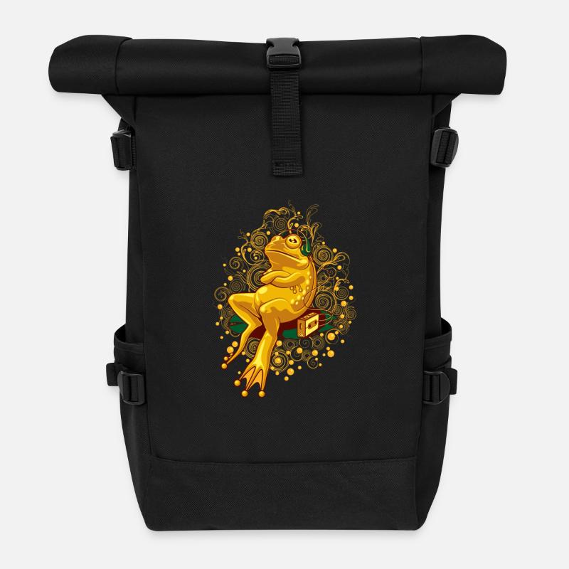 FROGGIE RELAX MODE - Rolltop Rucksack - Schwarz
