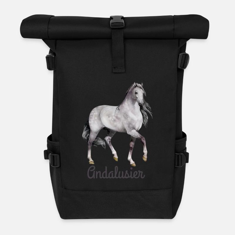 Andalusier - Rolltop Rucksack - Schwarz