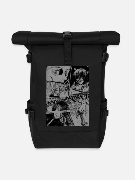 Manga - Rolltop Rucksack - Schwarz