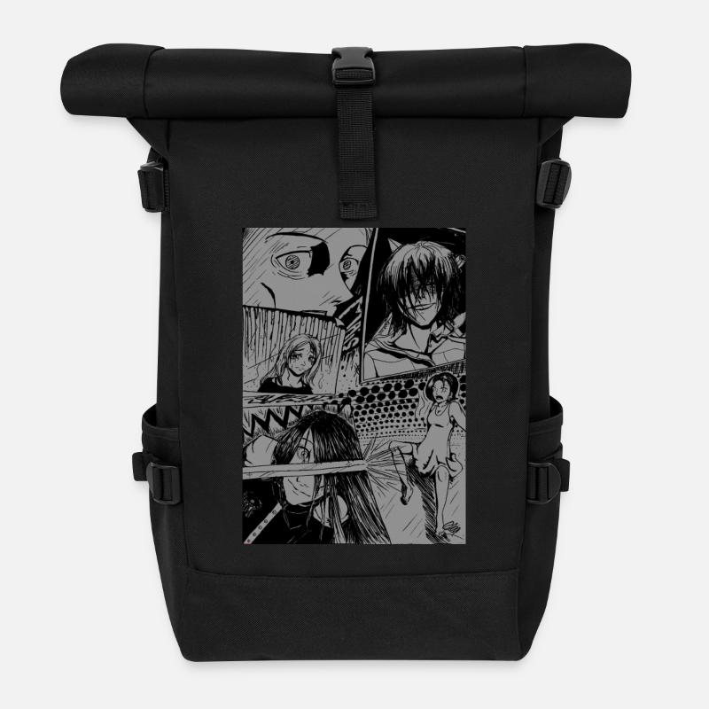 Manga - Sac à dos roll top - noir