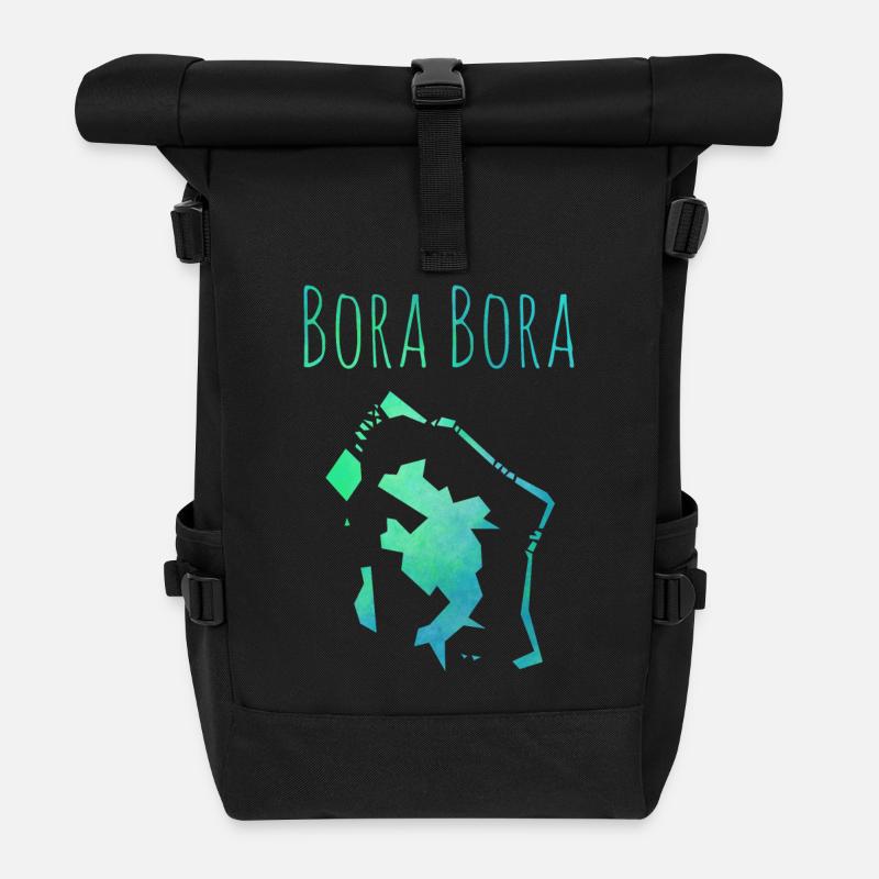 bora bora - Sac à dos roll top - noir
