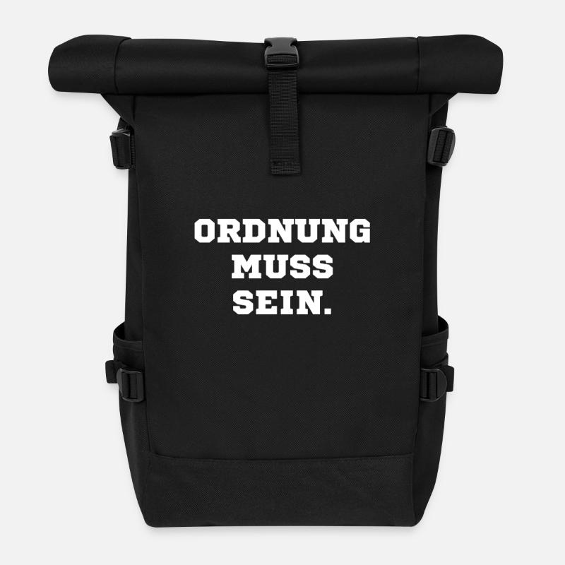 Order must be - Roll Top Backpack - black