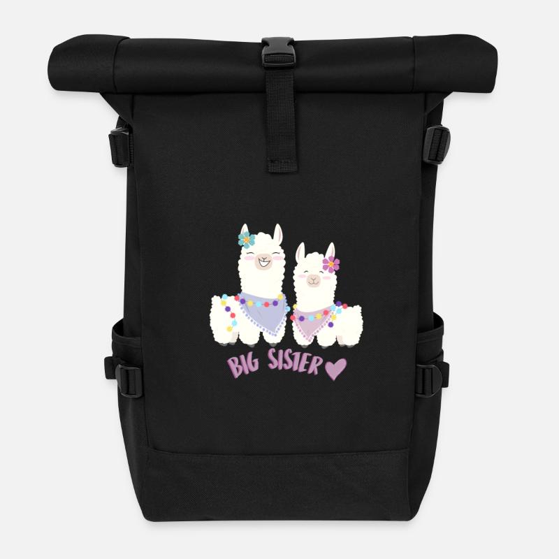 Schwester - Rolltop Rucksack - Schwarz