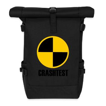 CRASH TEST - Roll Top Backpack - black - Front