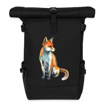 Fox - Roll Top Backpack - black - Front