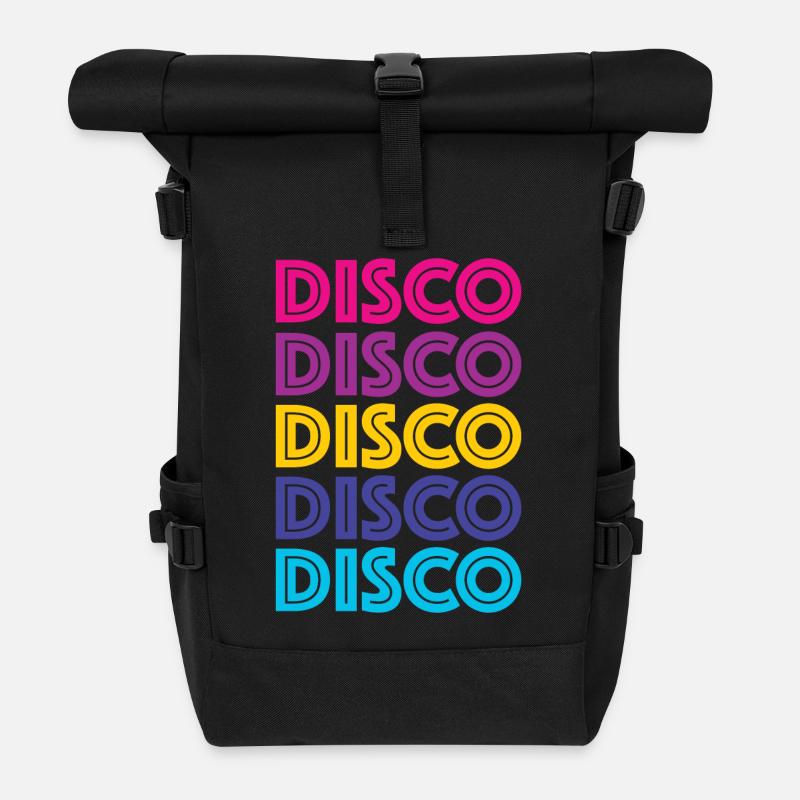 Disco Disco Disco - Sac à dos roll top - noir