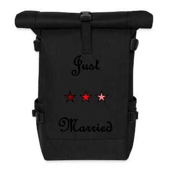 GERADE VERHEIRATET. ES LEBE DIE MARYS. JUNGGESELLINNENABSCHIED - Rolltop Rucksack - Schwarz - Vorne