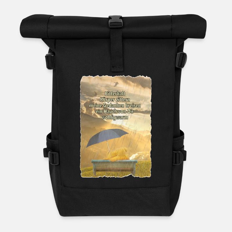Elfchen - Bitterkalt - Rolltop Rucksack - Schwarz