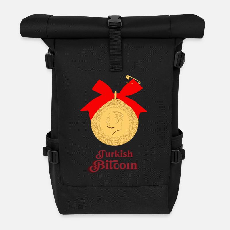 Bitcoin Turc - Sac à dos roll top - noir