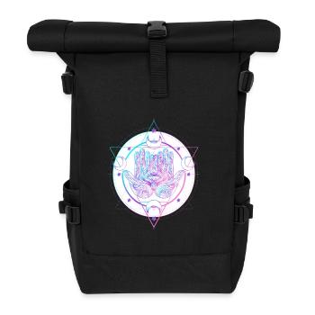 Mystical Astral Hand with Eye Design - Roll Top Backpack - black - Front