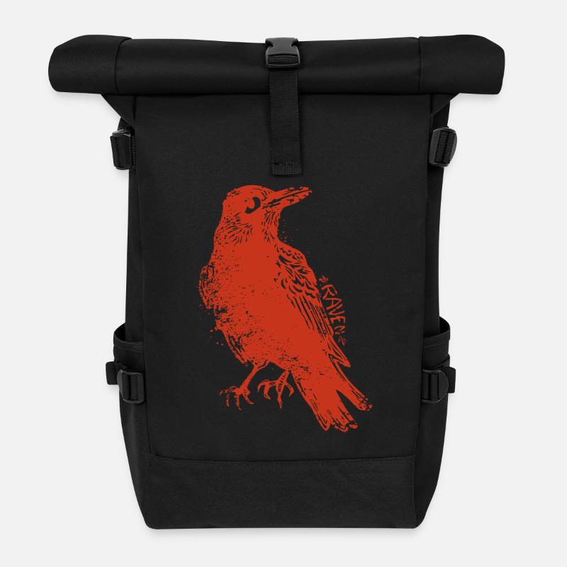 The Raven - Der Rabe Grungy - Rolltop Rucksack - Schwarz