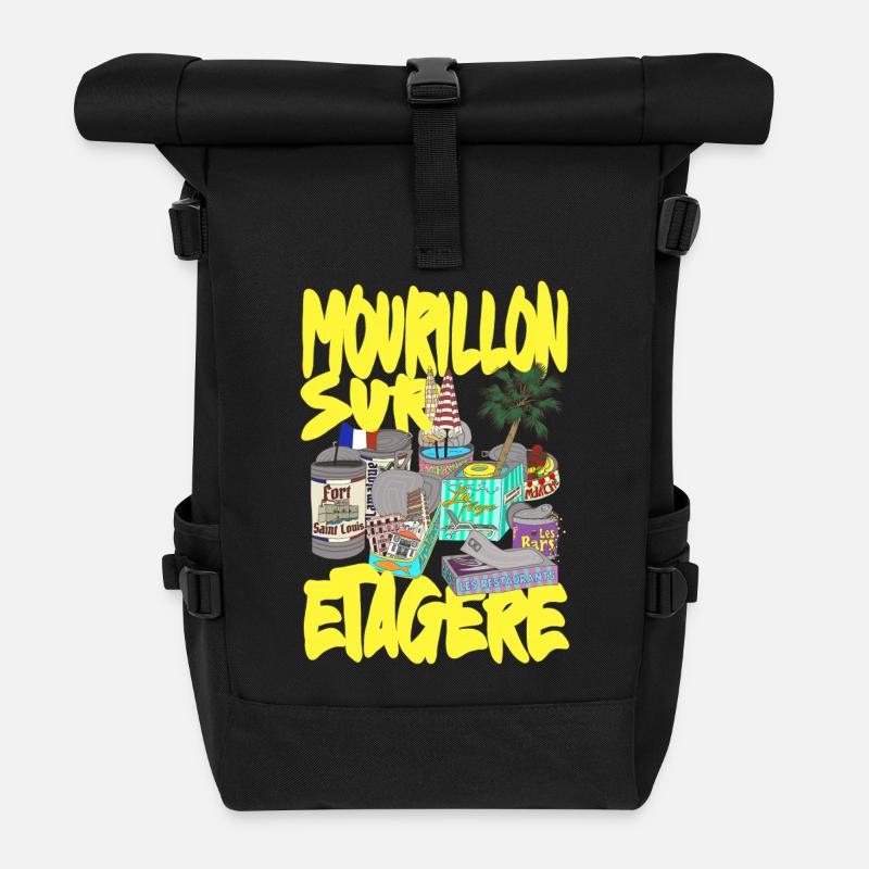 Mourillon sur étagère Toulon - Sac à dos roll top - noir