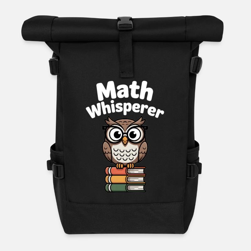 Mathe-Flüsterer - Rolltop Rucksack - Schwarz