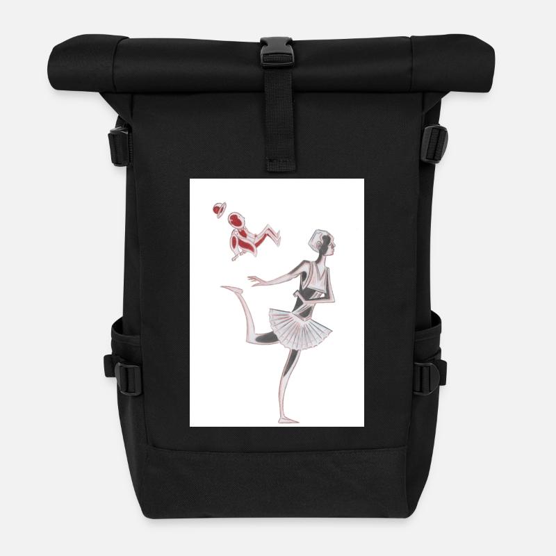 Ballett - Rolltop Rucksack - Schwarz