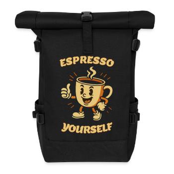 Espresso vous-même - Sac à dos roll top - noir - Devant