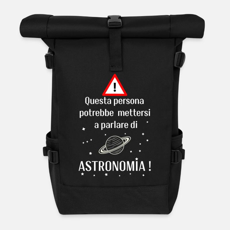 Astronomie-Enthusiast - Rolltop Rucksack - Schwarz