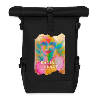 Radiant Heart - Rolltop Rucksack - Schwarz - Vorne