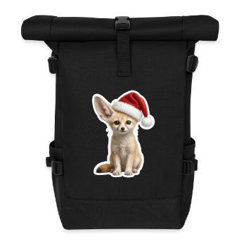 Little desert fox with big ears - Roll Top Backpack - black - Front