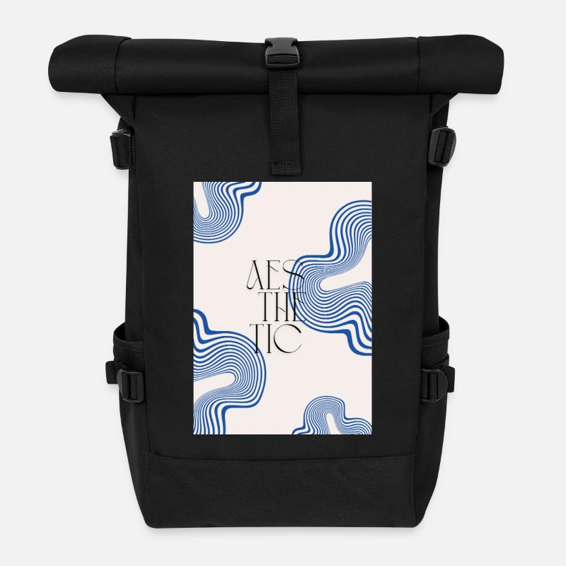 Esthétique - Sac à dos roll top - noir