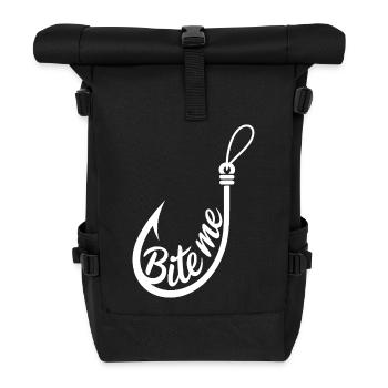 Beiß mich Haken - Rolltop Rucksack - Schwarz - Vorne