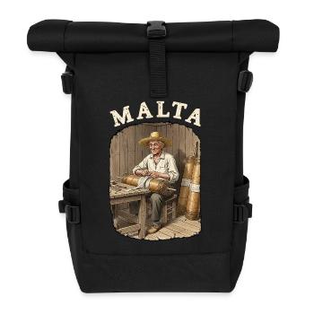 Malta Pyro Fireworks - Roll Top Backpack - black - Front