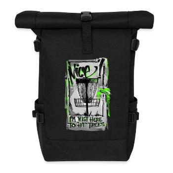 DiscGolf  - Rolltop Rucksack - Schwarz - Vorne