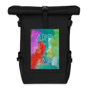 Art is my jam - Roll Top Backpack - black - Front