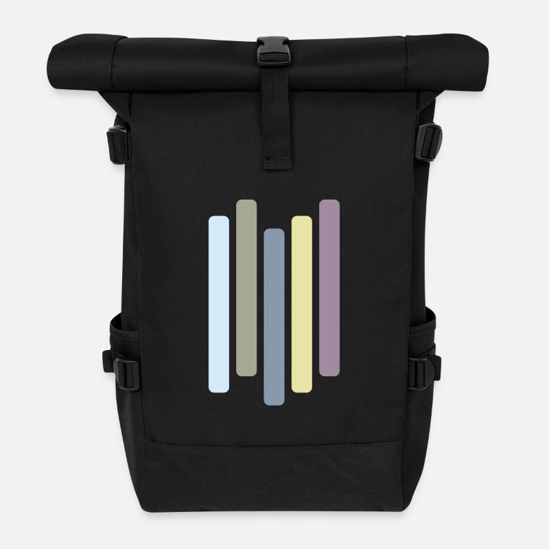 Eve Nord Style 26 - Rolltop Rucksack - Schwarz