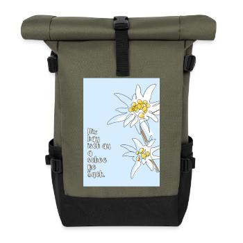 Edelweiß - Rolltop Rucksack - Olive/Schwarz - Vorne