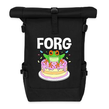 Tree Frog Frog - Roll Top Backpack - black - Front