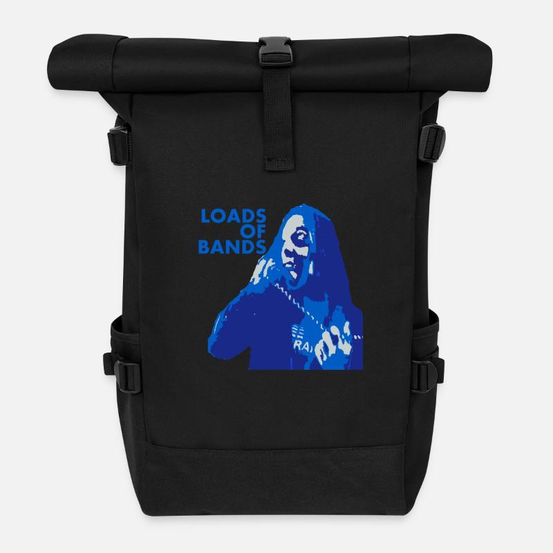 Loads Of Bands - Colin Grigson - Bad News - Roll Top Backpack - black