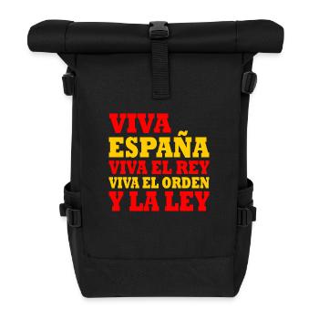 viva españa viva el rey viva el orden y la ley - Rolltop Rucksack - Schwarz - Vorne