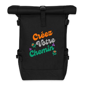 The path of creativity - Roll Top Backpack - black - Front