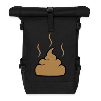 Shit - Rolltop Rucksack - Schwarz - Vorne