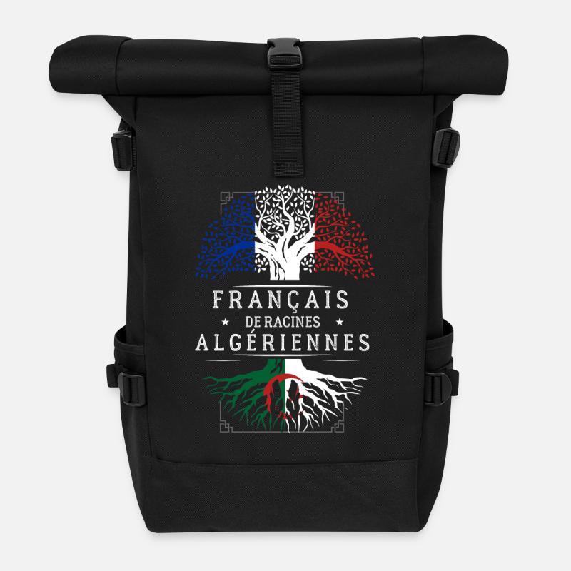 Racines Algeriennes - Sac à dos roll top - noir