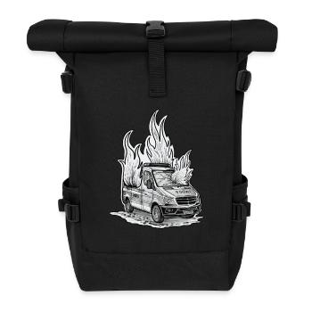 dont smoke in your car - Rolltop Rucksack - Schwarz - Vorne