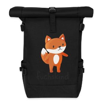 Fox Child - Roll Top Backpack - black - Front
