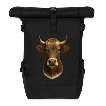 La plus belle vache - Sac à dos roll top - noir - Devant