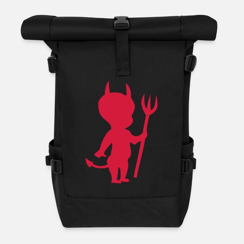 teufel_02 - Roll Top Backpack - black