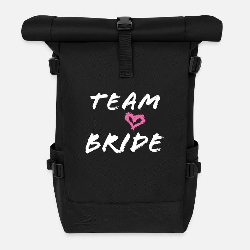 team bride - Rolltop Rucksack - Schwarz