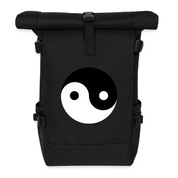 Yin Yang - Roll Top Backpack - black - Front