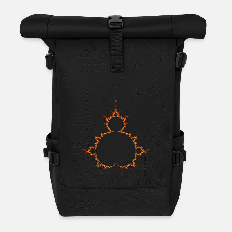 Fractal Mandelbrot Basic Collection Fraktal - Rolltop Rucksack - Schwarz