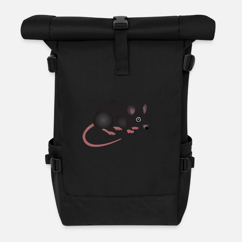 Ratte - Rolltop Rucksack - Schwarz