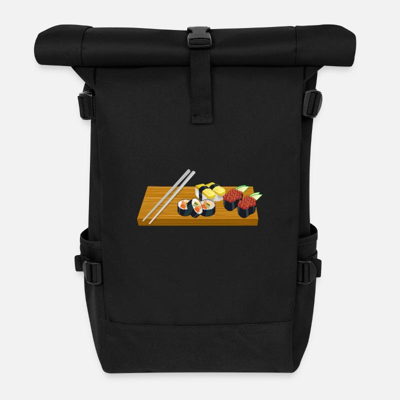 Sushi - Sac à dos roll top - noir