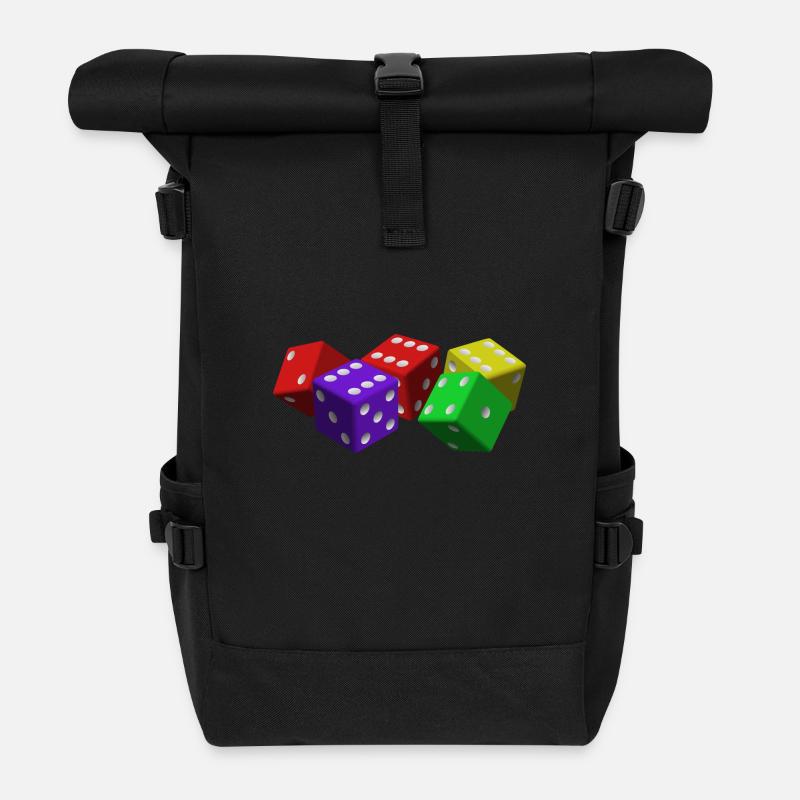 cube - Roll Top Backpack - black