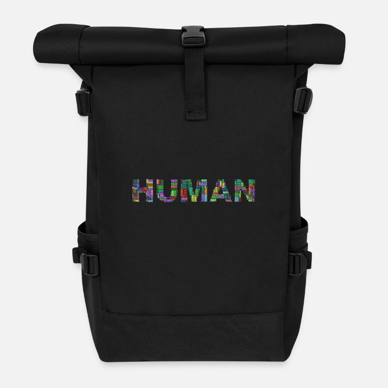 Human/Race - Rolltop Rucksack - Schwarz
