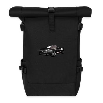 Sportwagen - Rolltop Rucksack - Schwarz - Vorne