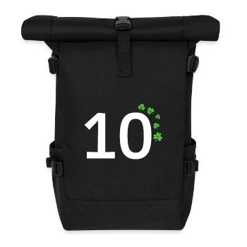 10 - Roll Top Backpack - black - Front