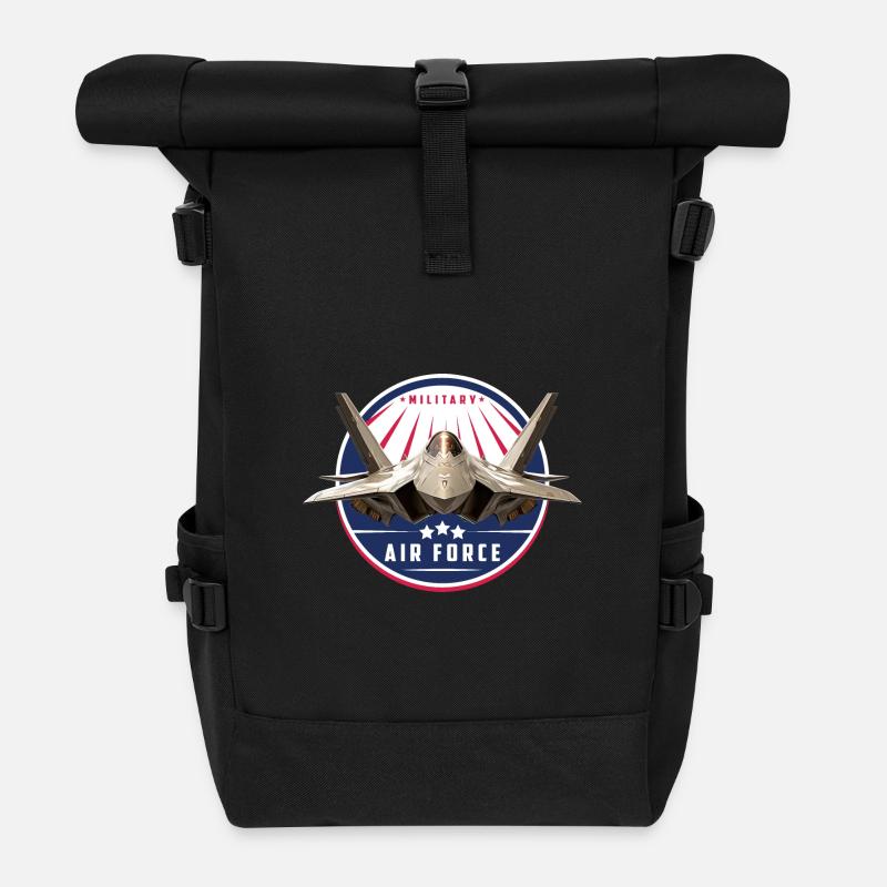 AIR FORCE - Sac à dos roll top - noir