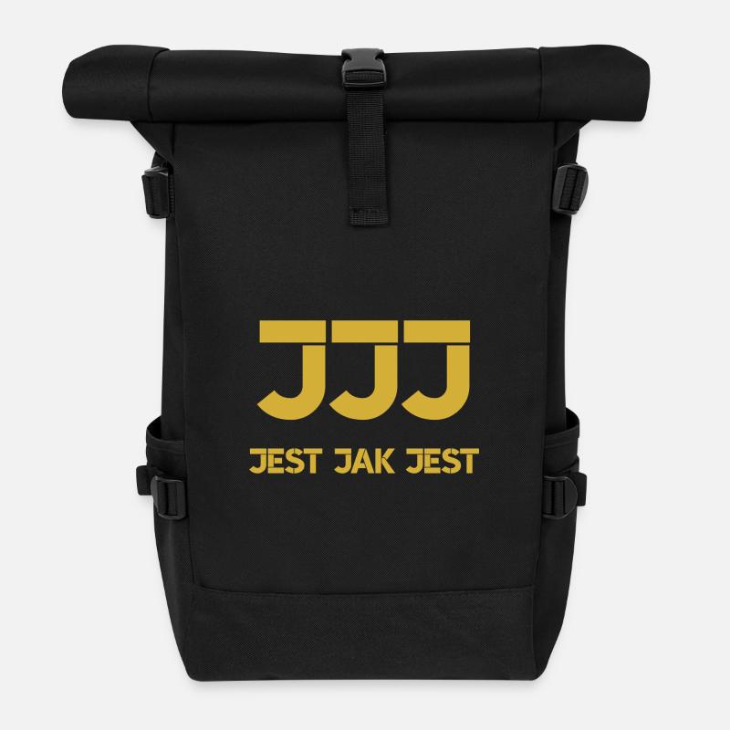 C’est ce que c’est - logo - Sac à dos roll top - noir